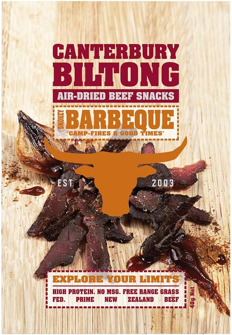 Canterbury Biltong Air-Dried Beef Snacks Smokey BBQ 40G image number 2