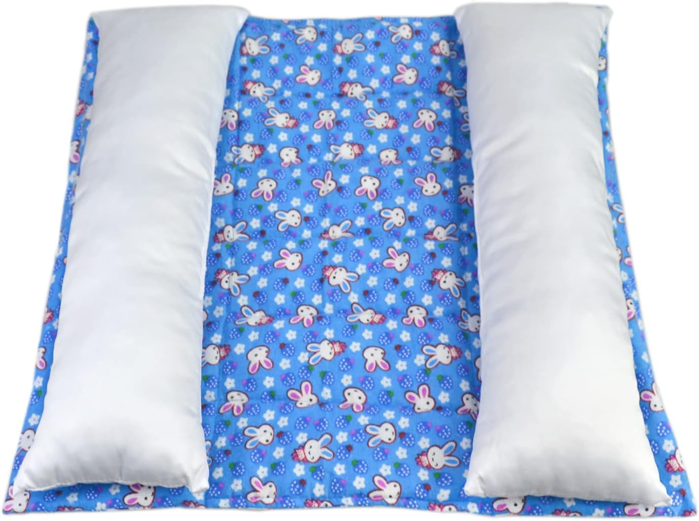 Rabbit Cuddle Bed Bunny Snuggle Bed with Two Detachable Pillows for Rabbits Prevent Sore Hock Mat Flop Bed image number 3