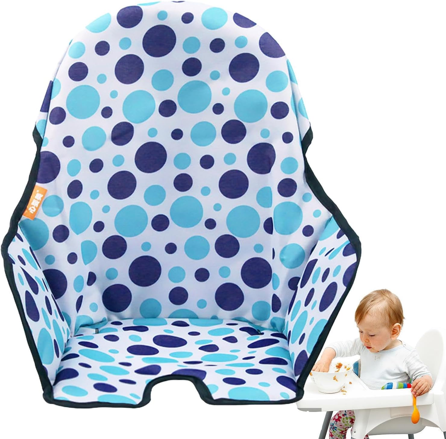 High Chair Cushion - High Chair Pads, Highchair Cushion Insert | Oxford Cloth High Chair Seat Pad, Baby High Chair Pad, High Chair Replacement Pad, Soft High Chair Accessories for Baby Sitting - Yellow Soft Cloth Pad image number 3
