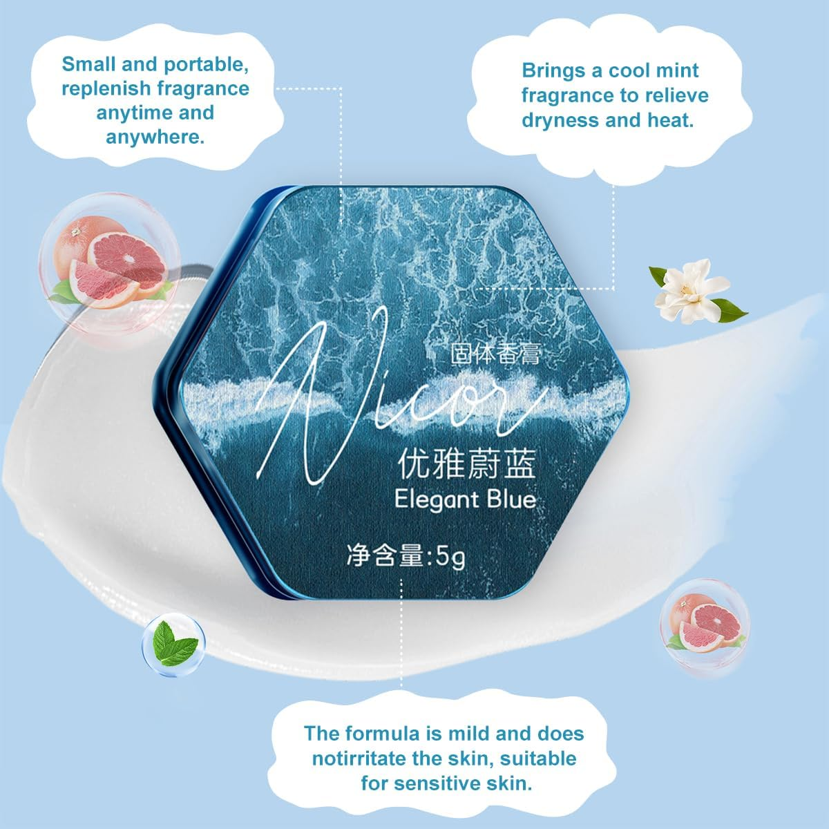 Solid Cologne 2 Pack All Natural and Organic Concentrated Men Solid Perfume with Cedar Wood, Jasmine, Vetiver, Geranium, Sandalwood Cologne for Mens Cologne Balm Travel Cologne Wax Men'S Fragrance image number 4