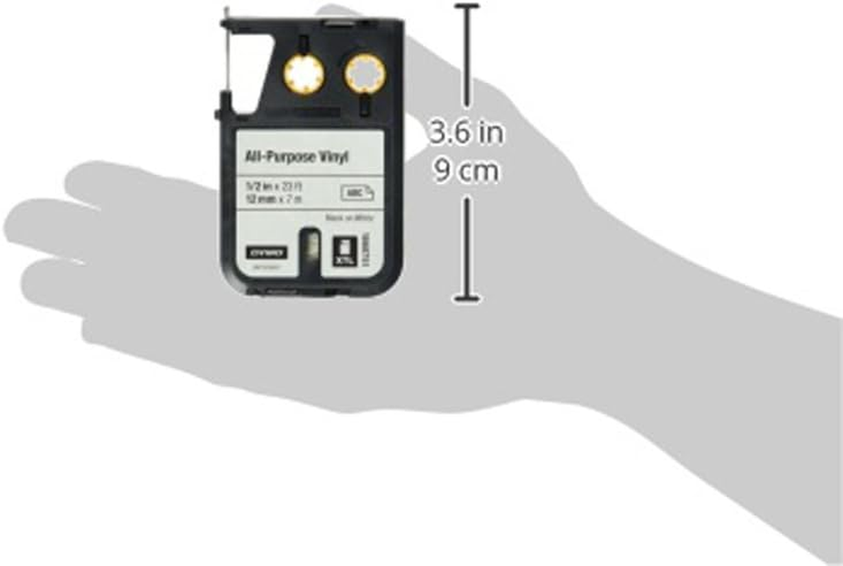 Dymo XTL All-Purpose Vinyl 1/2" (12 Mm) - Black on White image number 5