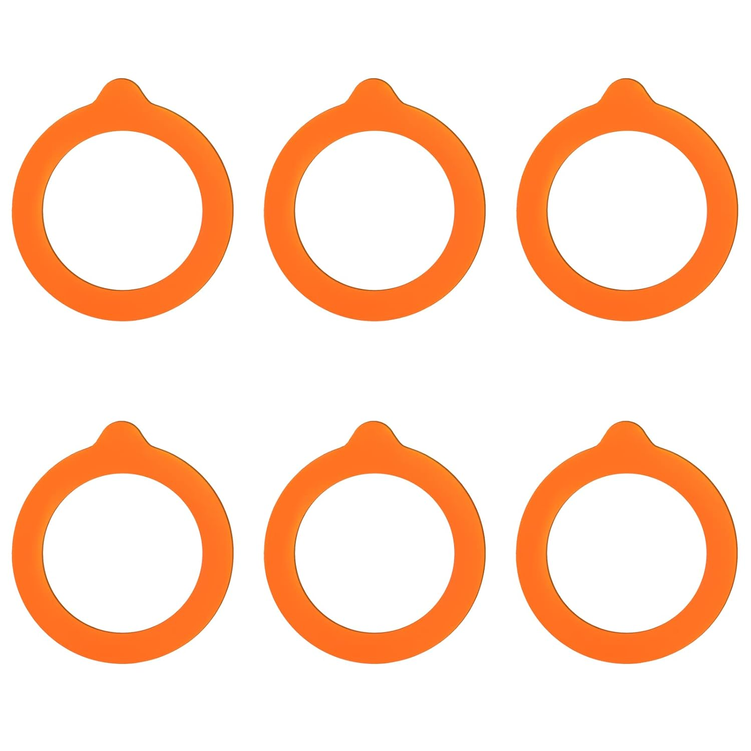 KINBOM 6Pcs Silicone Replacement Gasket Seals, Mason Jar Rubber Seals Sealing Ring Silicone Gaskets for Storage Jars Glass Sealed Cans (3.7Inch Outer Diameter, 2.7Inch Inner Diameter) image number 4