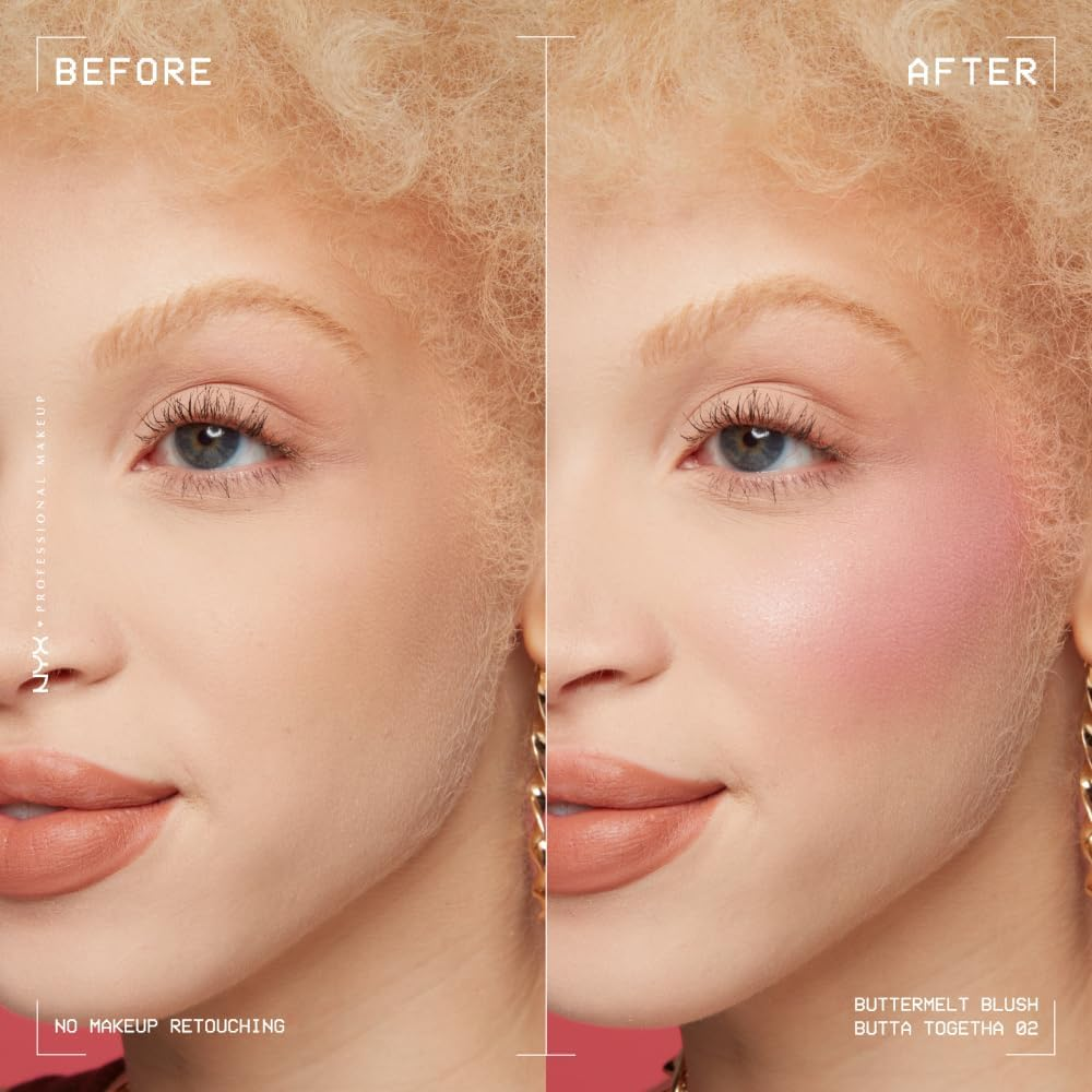 NYX Professional Makeup Buttermelt Blush, Butta Together, 5 G