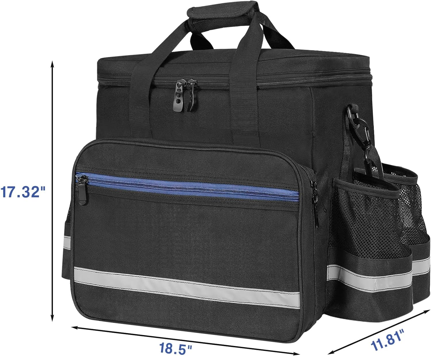 ORKELS Propane Heater Carry Bag Compatible with Mr. Heater MH18B & Big Buddy, Portable Carrying Case with Multiple Pockets and Anti-Slip Bottom for Camping, RV Travel, Ice Fishing, Bag Only image number 1