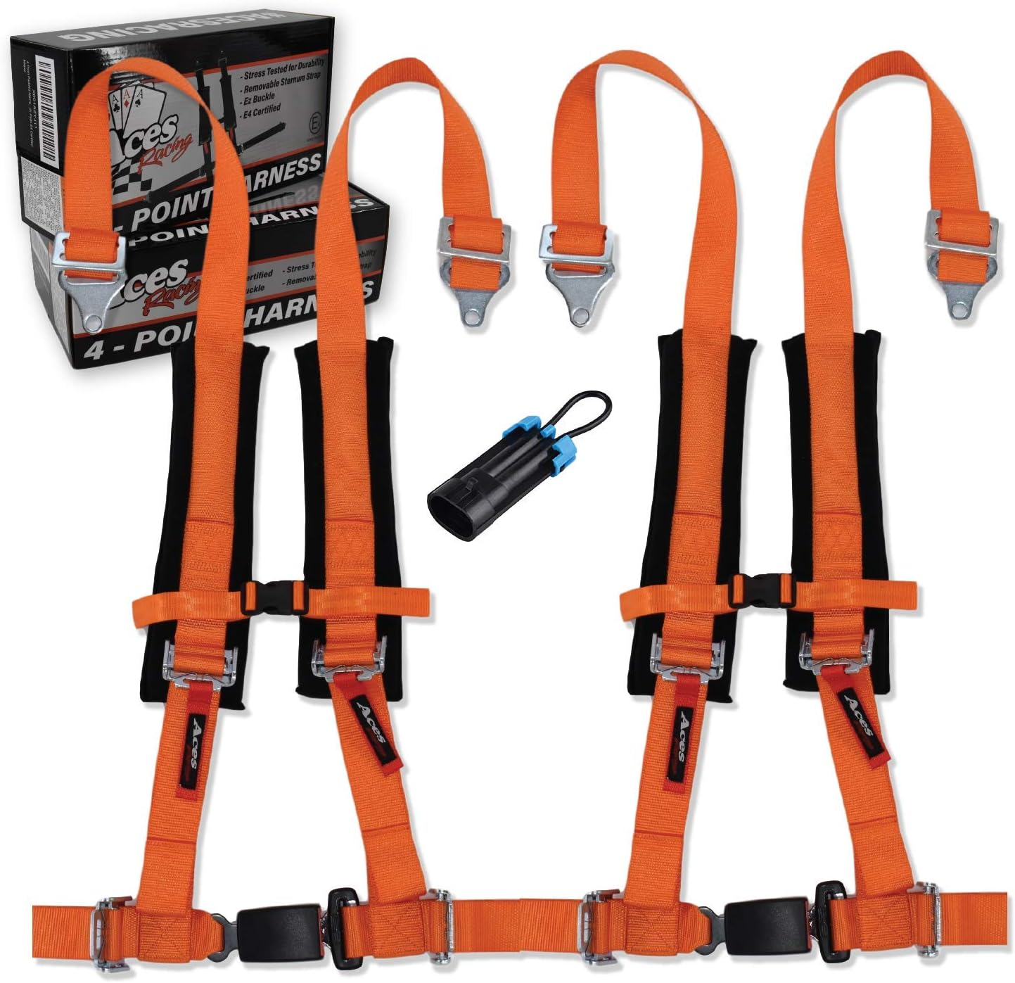 AAAA Aces Racing Harness (Pair) Compatible with Polaris RZR with Bypass Plug