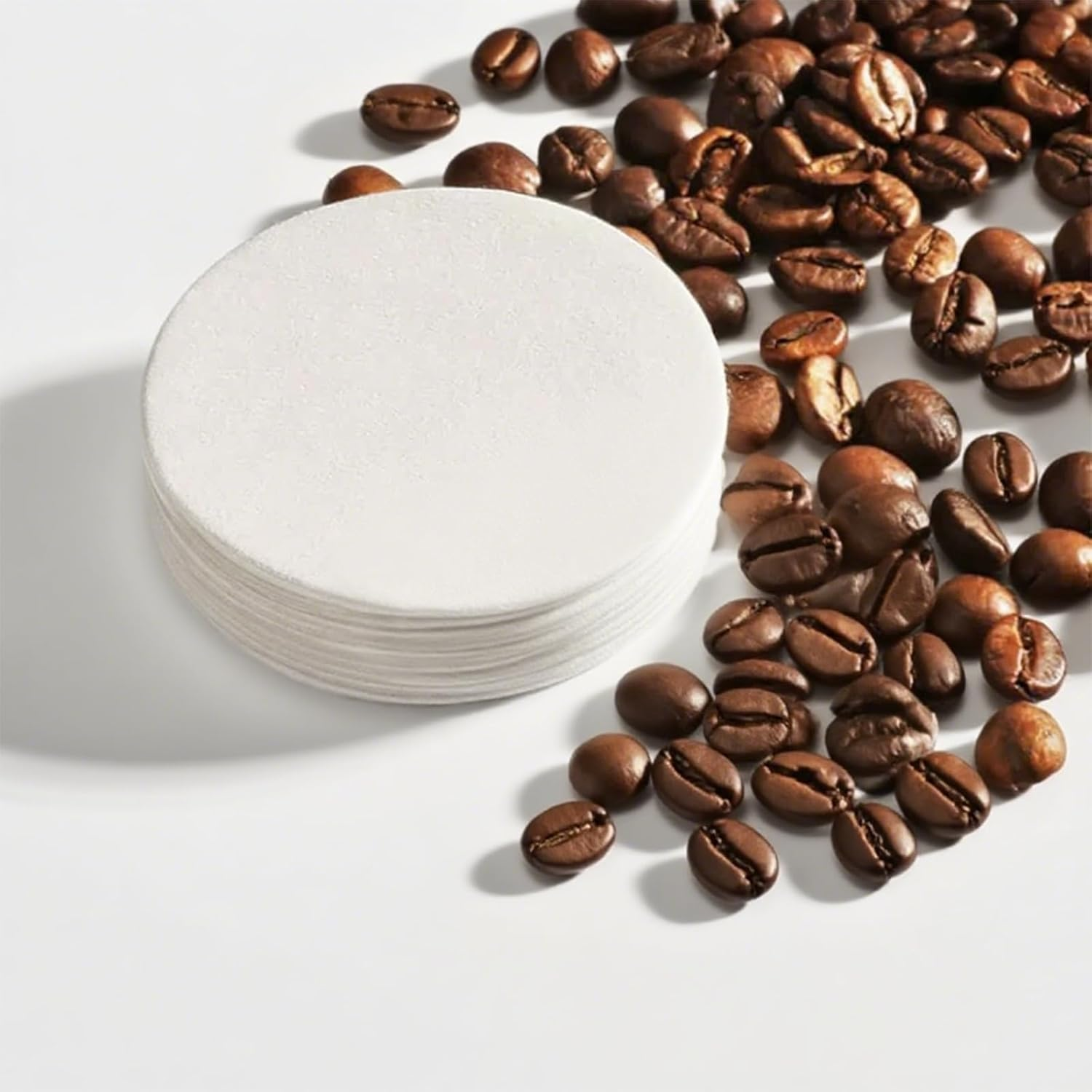 Zvorgath Coffee Filter Paper - 400 Pcs round Disposable, Compatible with Aeropress All Coffee and Espresso Makers, Non Bleached Natural Paper Micro-Filters image number 4