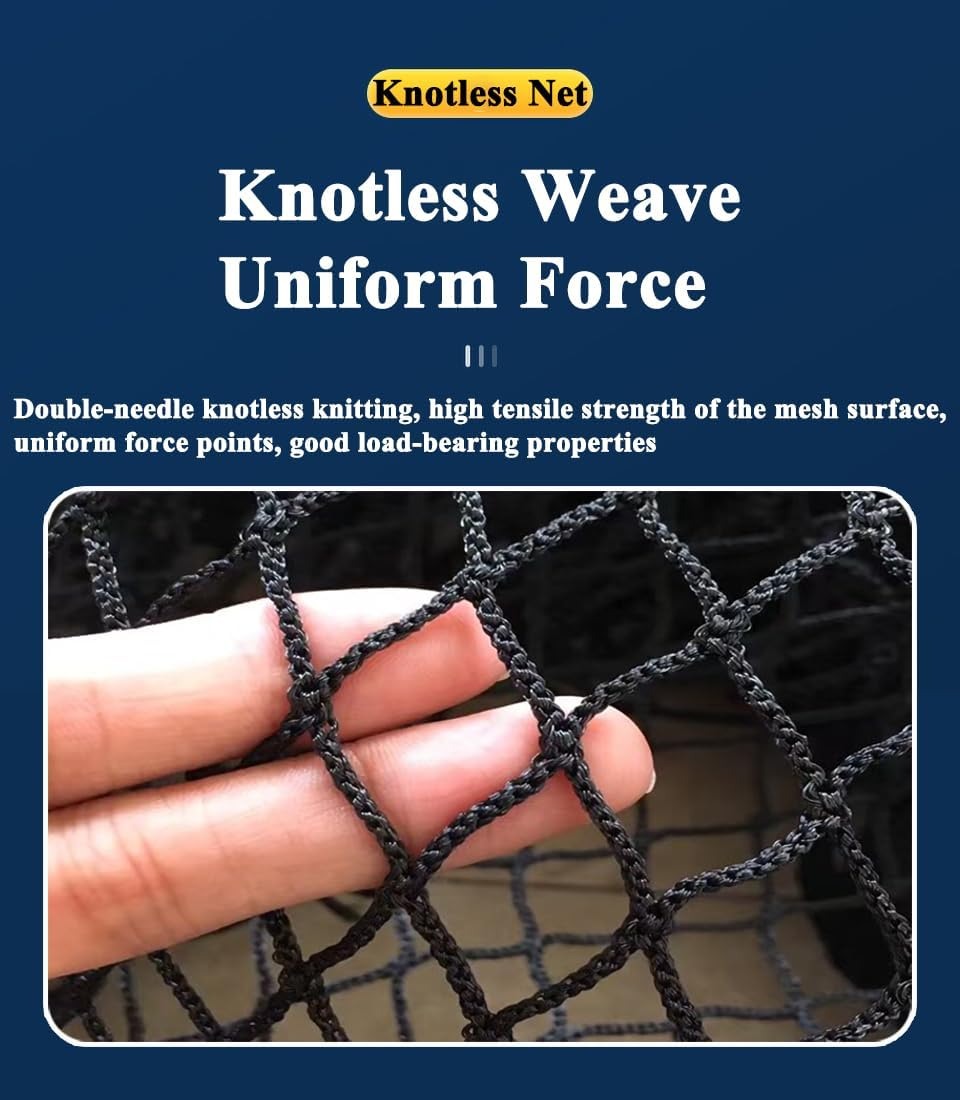 Safety Rope Net, Bunk Bed Safety Net for Children, Balcony Stair Railing Pet/Cat Net, Garden Fence Sports Net, Protective Net for Indoor and Outdoor Use (Size: 1 M X 4 M (3.3 Ft X 13.1 Ft), Colour image number 4