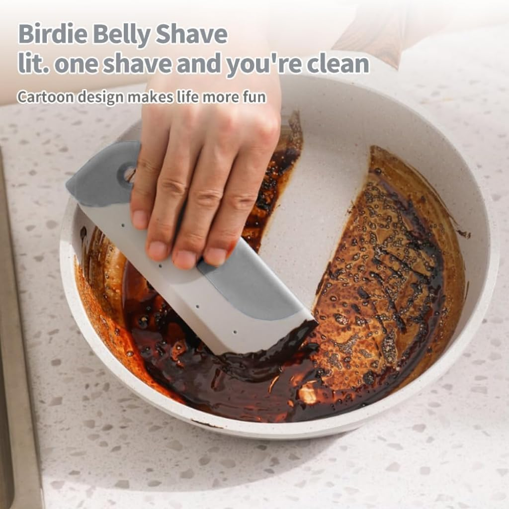 Mini Squeegee for Shower Glass, Kitchen Sink & Bathroom - Durable Rubber Blade, Streak-Free Cleaning Tool for Windows, Mirrors, Car Windshield & Glass Surfaces (2, Gray)