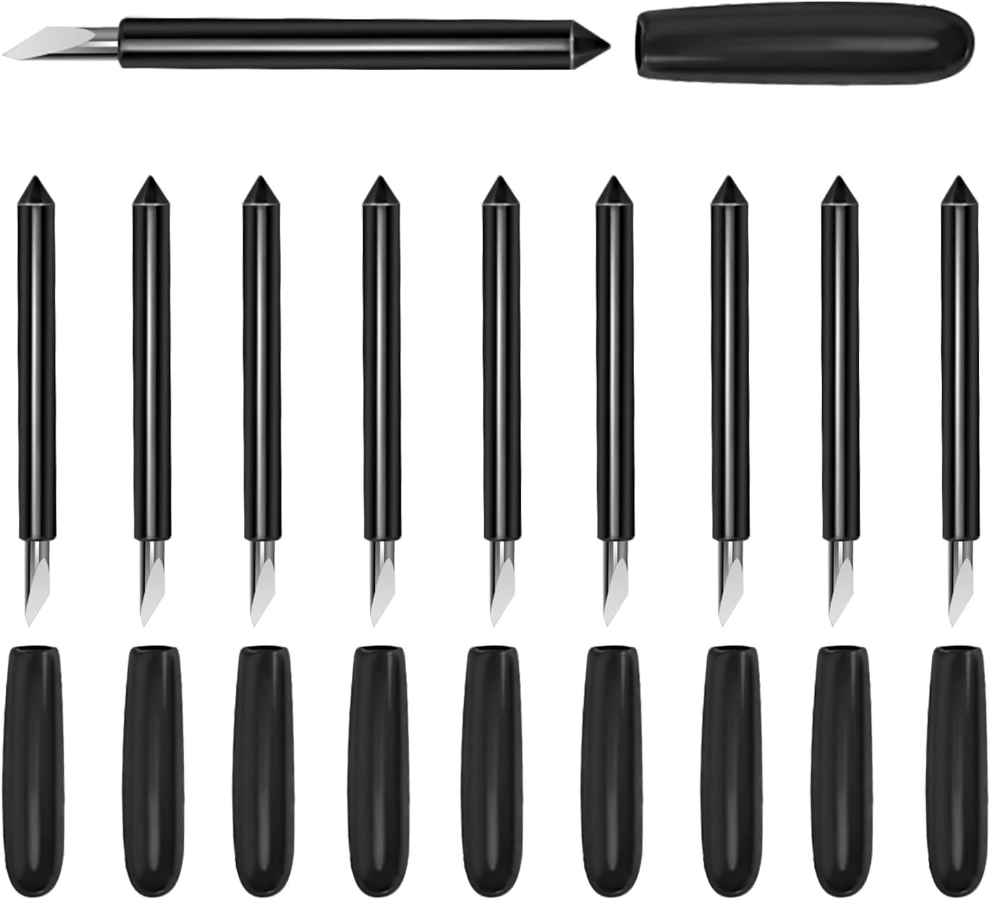 THANMAO 20PCS Premium Deep Cut Blade，Replacement Cutting Blades Compatible with Cricut Explore Air 2/Air 3/Explore 4/Maker/Maker 3/Maker 4 (Premium Deep Cut Blades)