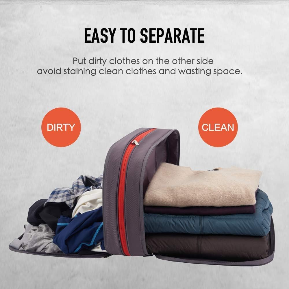 Bee Nesting Waterproof Compression Packing Cubes 5 Sets, Large Travel Packing Organizers for Carry on Luggage, 2 Sides Expandable Storage Bags for Backpacking, Suitcases image number 2