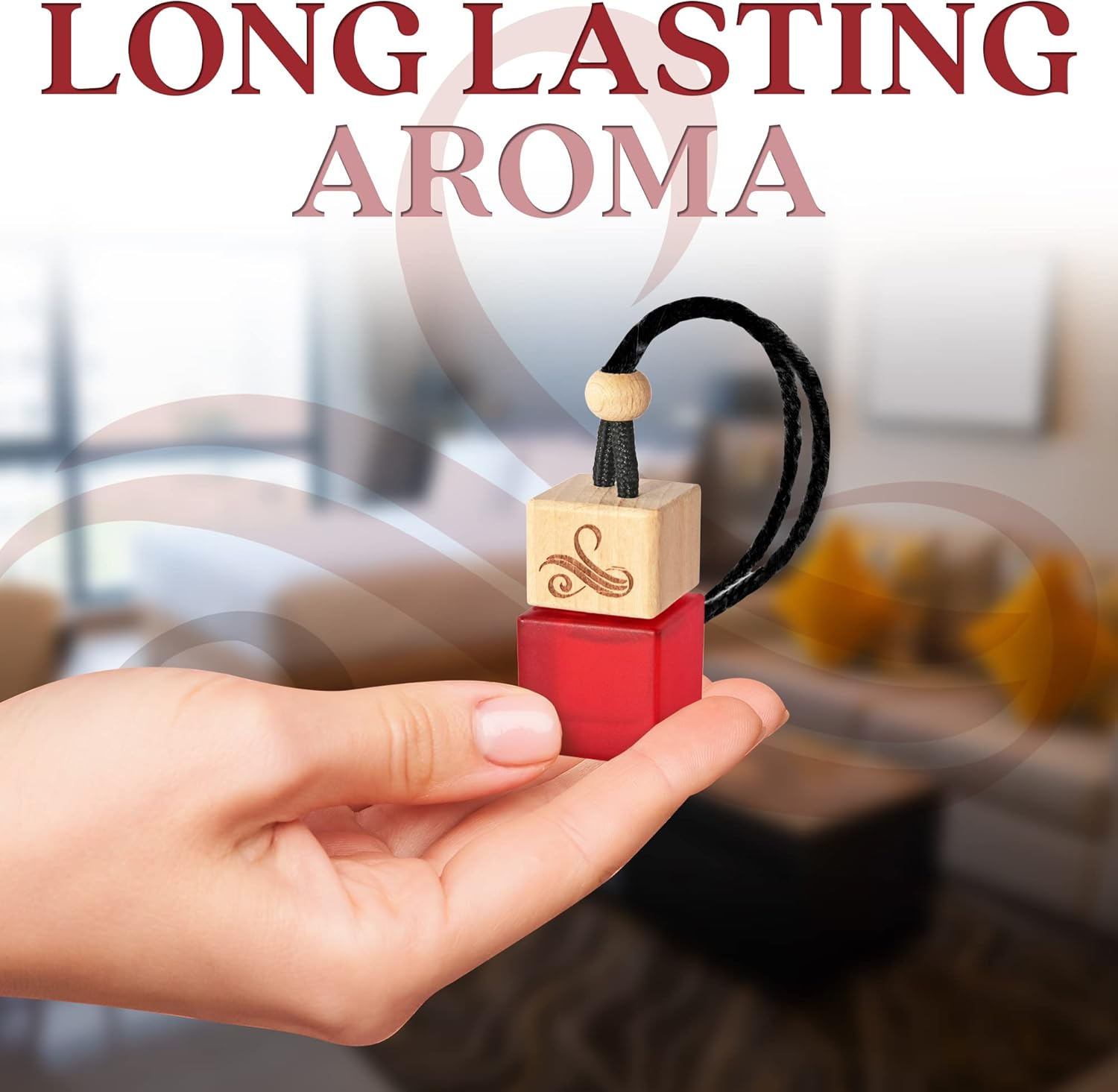 Black Opium Car Air Freshener for Women | Perfume Style Car Scents Air Freshener with Vent Clip | Strong Car Perfume Air Freshener | Car Accessories for Women - Opio Car Scent Air Freshener by Perfa image number 3