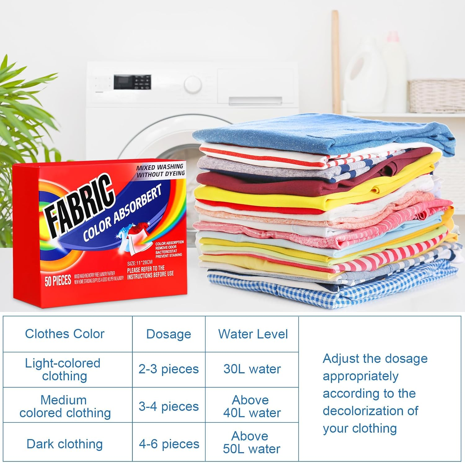 200 Pcs Count Color Absorber Laundry Sheets Color Dye Guard Sheets for Laundry Prevent Color Runs or Bleeds Fragrance Free Color Trapping Sheets for Home Apartment image number 3
