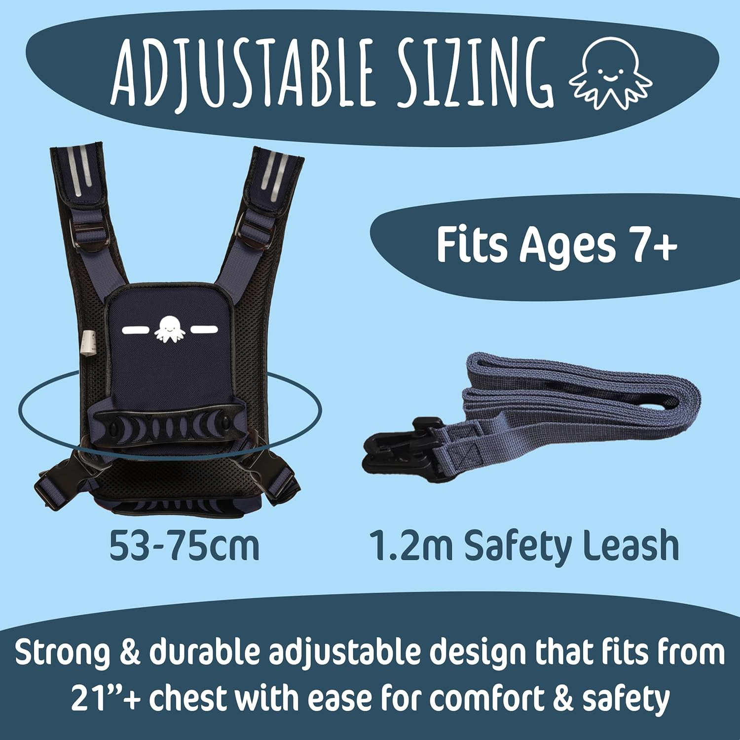 Hobbledehoo XL Active Child'S Harness - Ensuring Everyday Safety and Supporting SEN Autism Safety - Blue image number 4