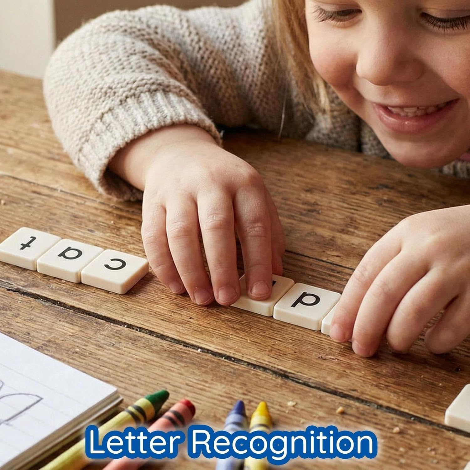 BOHS English Literacy Wiz Fun Game -Lower Case Sight Words - 60 Flash Cards - Preschooler Language Learning Educational Toys