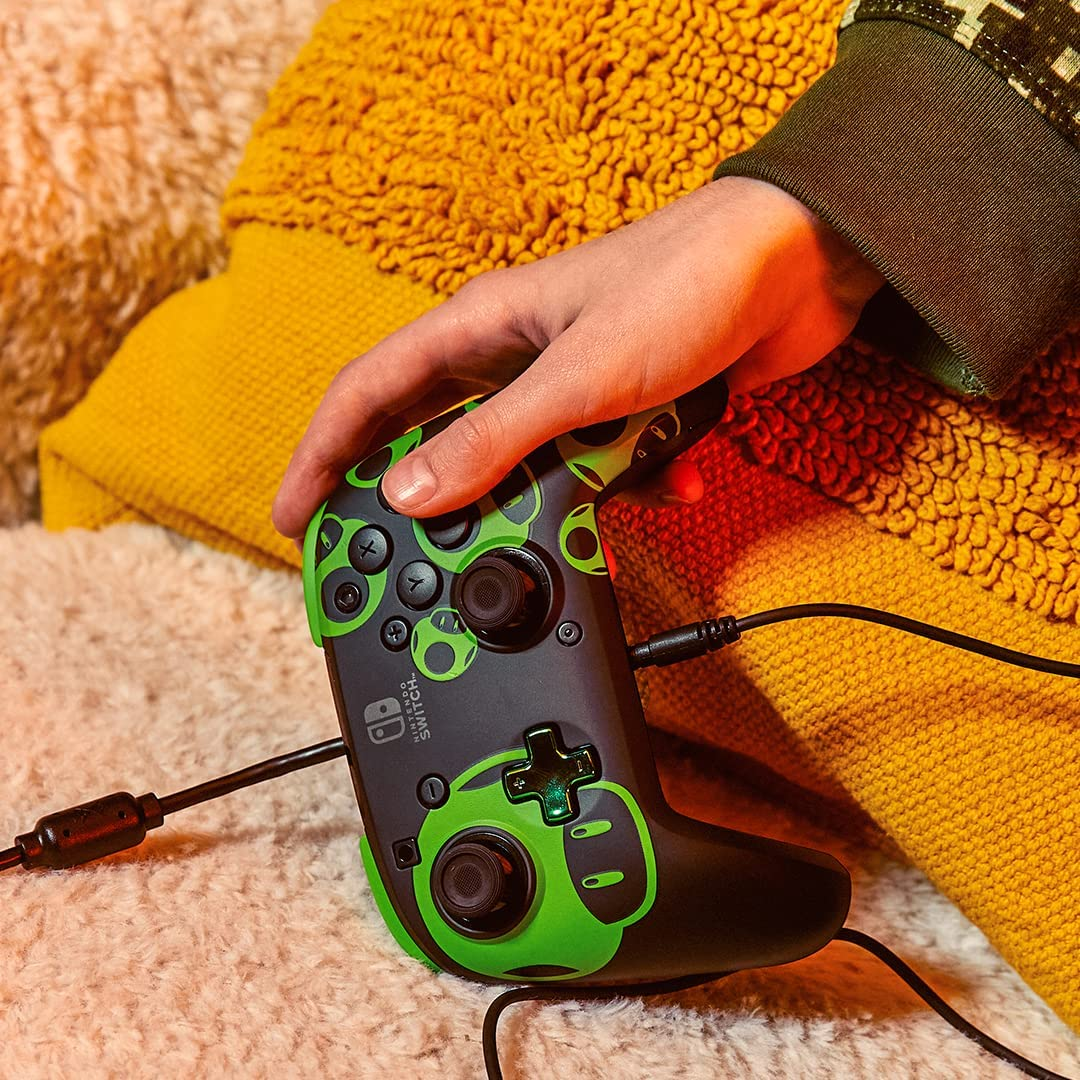 PDP NSW Rematch Wired Controller for Nintendo Switch - 1-UP Glow image number 4