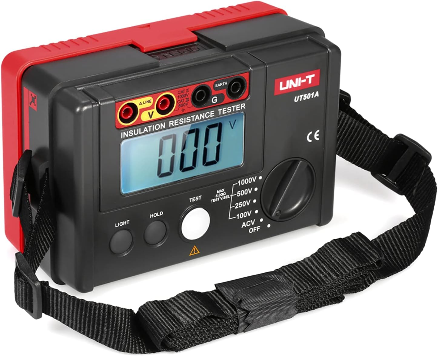 UT501A 1000V Insulation Resistance Meter Ground Tester Megohmmeter Voltmeter W/Lcd Backlight image number 3