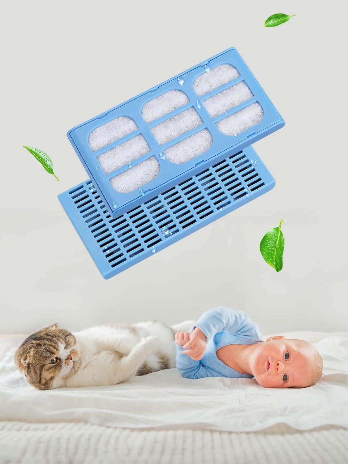 ANKA Replacement Filter for Catmates, Filter Compatible with Catmates Dogmates Fountain, Cat Fountain Filter, Pack of 12 image number 1