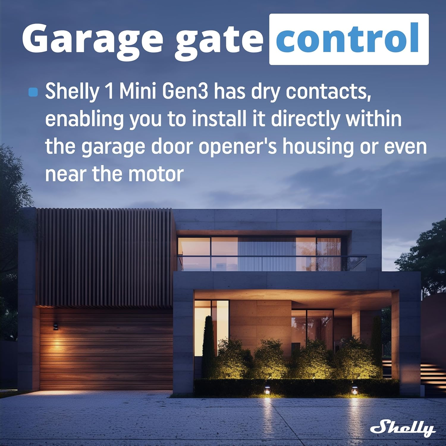 Shelly 1 Mini Gen3 | Wifi & Bluetooth Smart Switch Relay 1 Channel 8A | Home Automation | Compatible with Alexa & Google Home | Ios Android App | No Hub Required | Dry Contacts image number 5