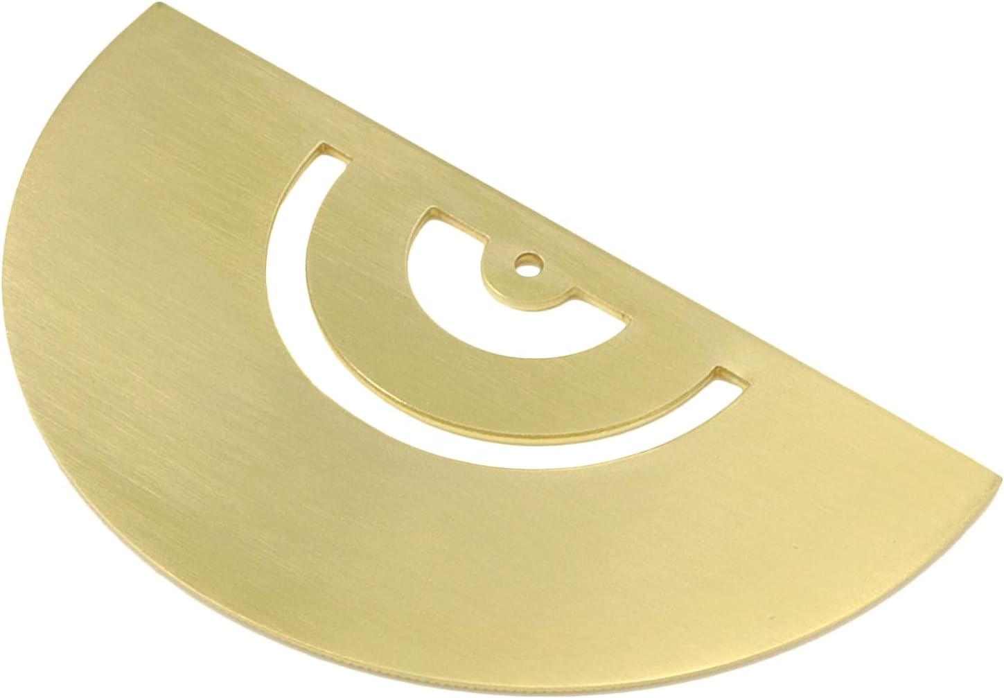 HEVSTIL Gold Brass Protractor,Thicken Ruler Copper Metal Protractor for Students Architects Engineers image number 5
