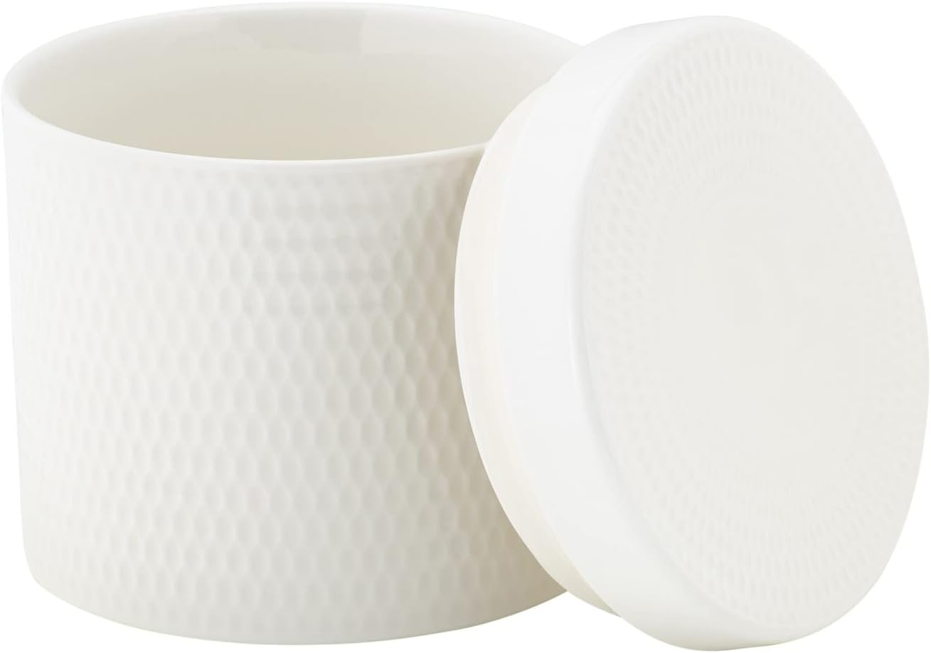 Maxwell & Williams White Basics Diamonds Canister 1L Gift Boxed