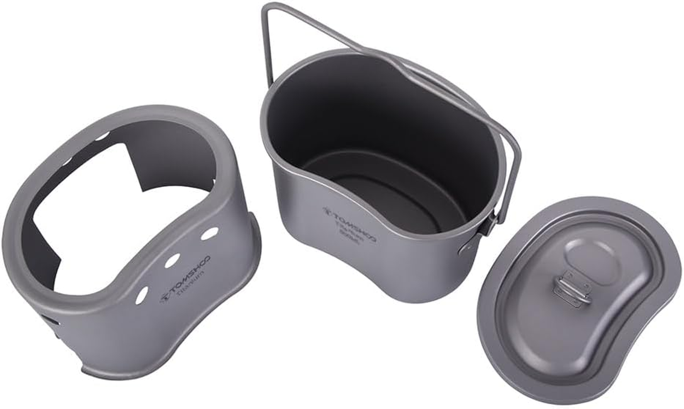 Titanium Pot and Stove Portable Cookware Set Outdoor Camping Cooking Equipment Lightweight Camping Stove Ti锅分体式套装 Convenient and Durable Ideal for Hiking and Camping image number 4
