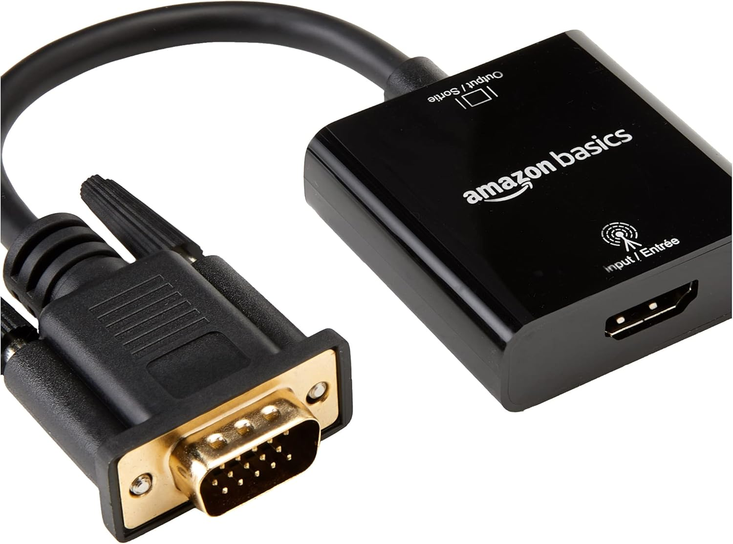 Amazon Basics HDMI Female to VGA Adapter with 3.5Mm Audio Port