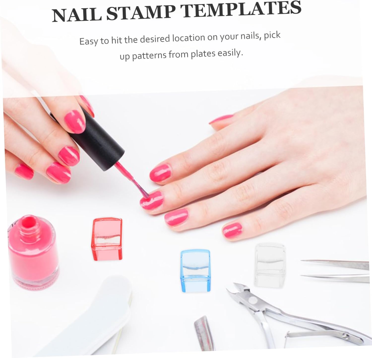 WOFASHPURET 3Sets Nail Art Stamper Stamping Plates for Diy Manicure Professional Manicure image number 3