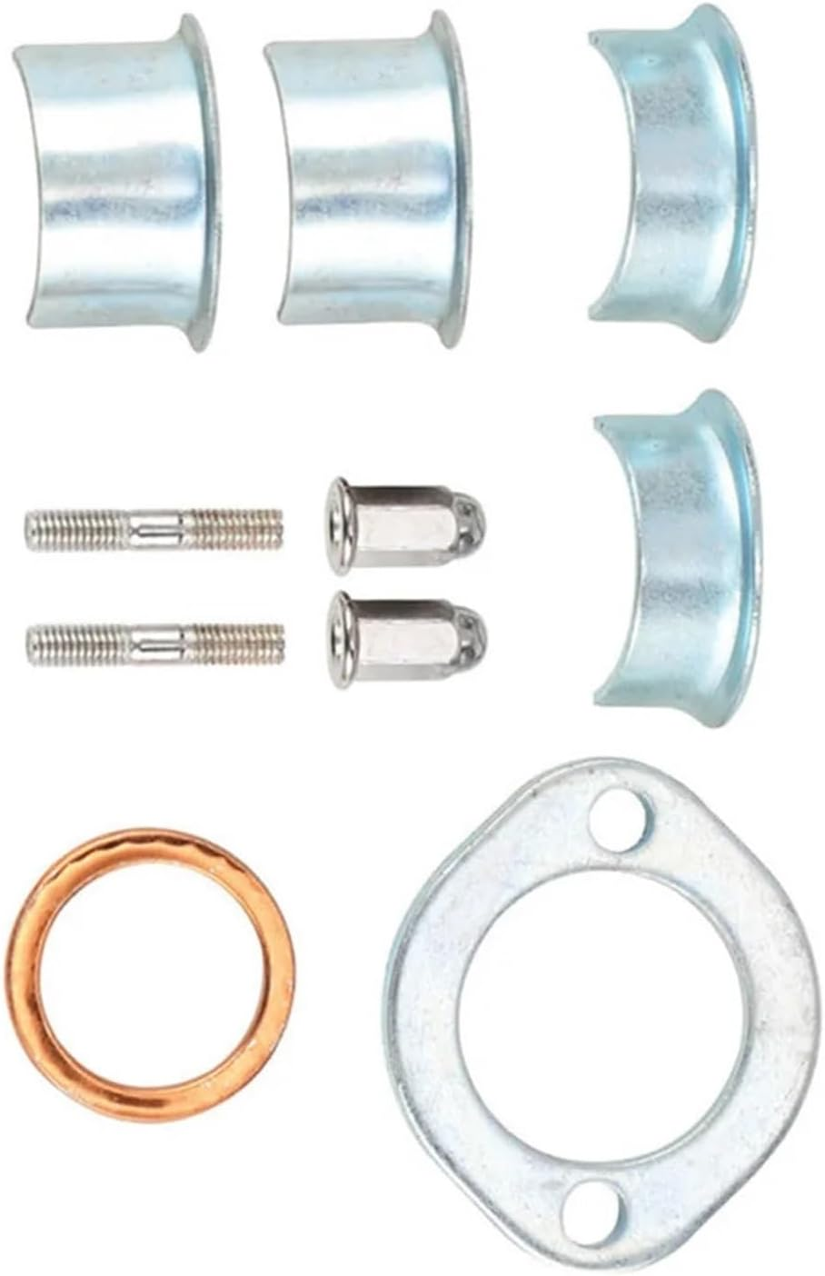 Motorcycle Exhaust Muffler Collets Collars Clamp Holder Screw for CG125 XL CB 125S Moto Exhaust Clamps Accessories image number 3