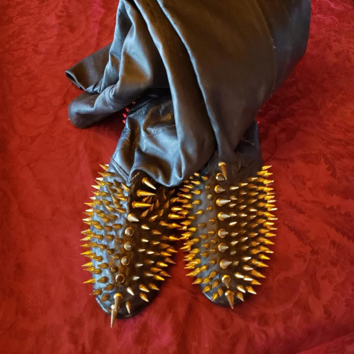 100 Pairs Cone Spikes Screwback Studs, Cone Gold Studs and Spikes Punk, DIY Leather Craft Cool Rivets Punk(7X10Mm) - Silver image number 2