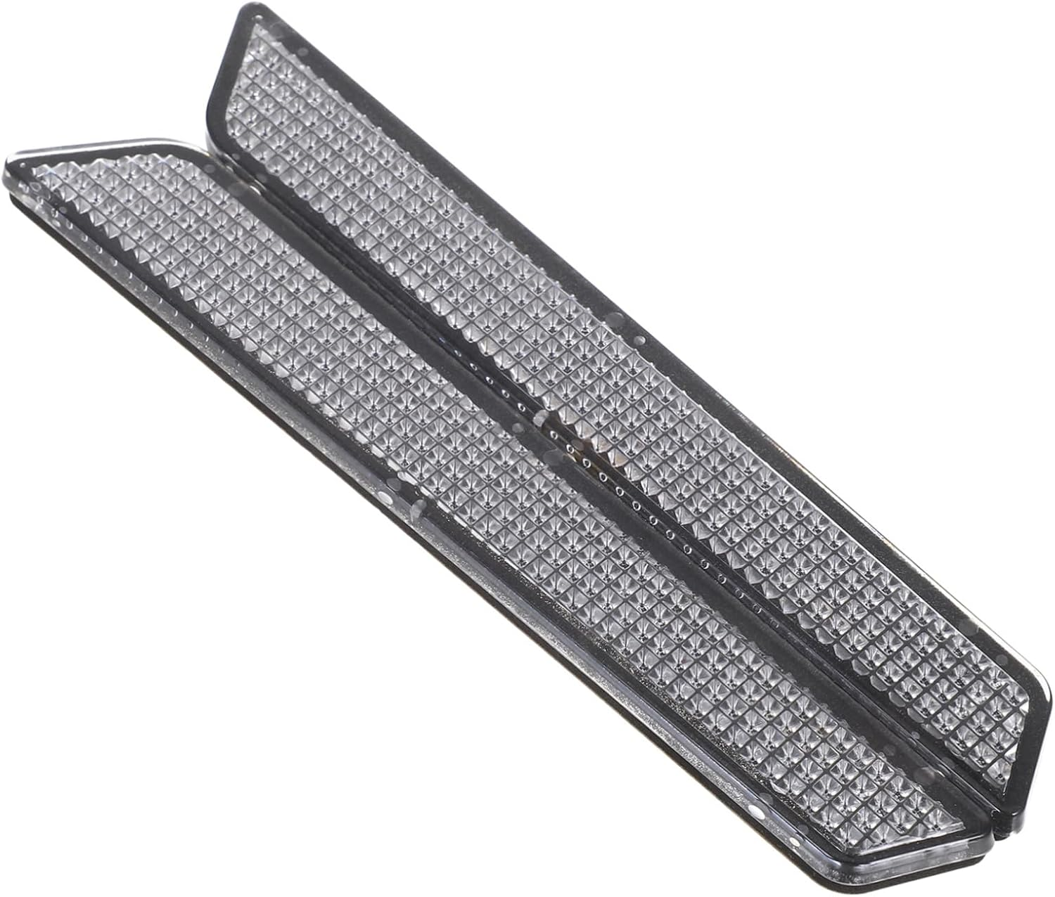 Alipis Motorcycle Reflective Strips Saddle Bag Motorcycle Covers Saddle Bag Reflector Accessories Reflector Inserts Black Grey Abs