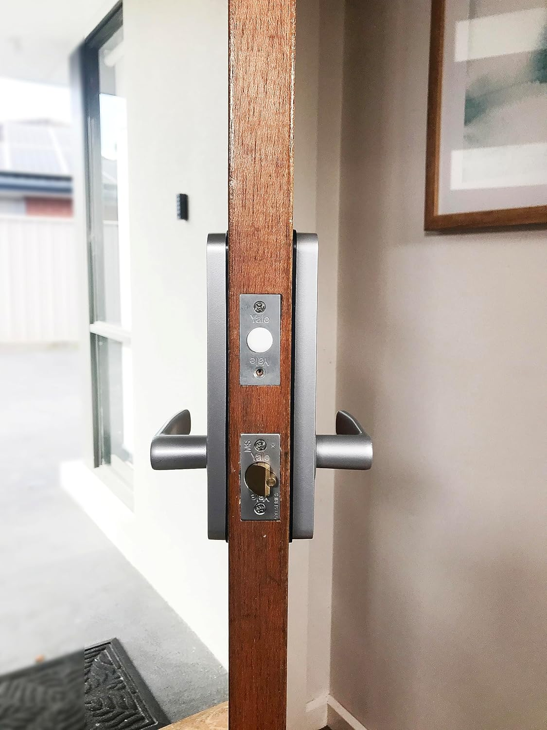 Yale YUR/DEL/FR/SIL Fire Rated Unity Entrance Lock, Silver image number 3