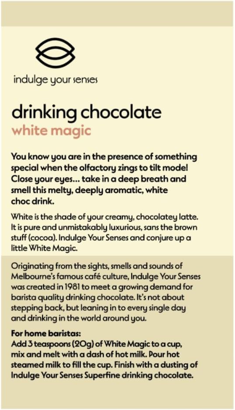 Indulge Your Senses Drinking Chocolate White Magic 400G image number 2