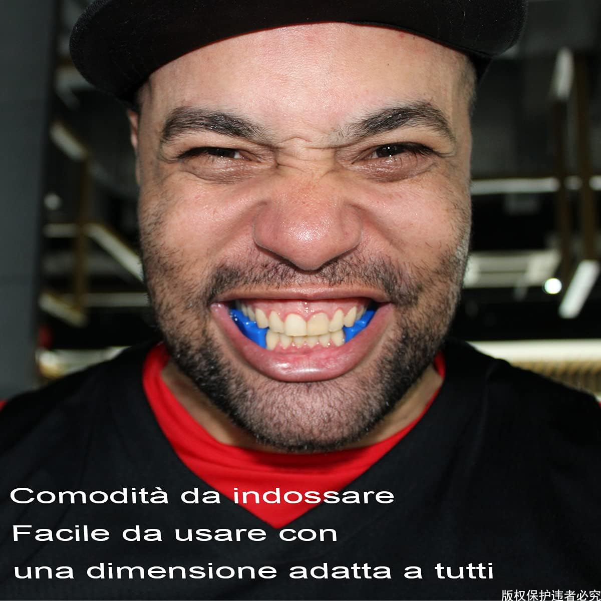 Powerlifting Mouth Guard for Sports and Fitness, Weightlifting Mouth Guard (Bodybuilding, Hold Fit, Competition) (1 Pack Clear)