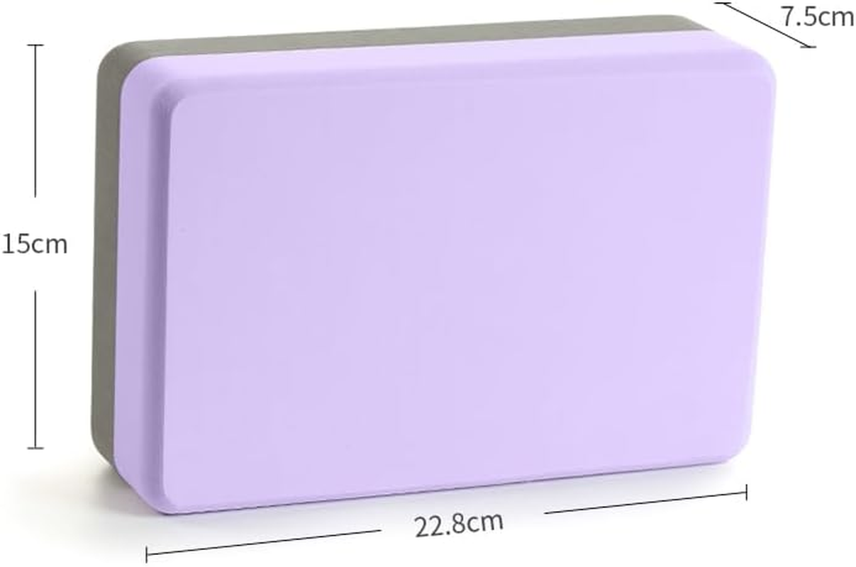 Yoga Blocks, High Density Yoga Bricks 2 Pack/1 Pack, Multicolour Lightweight EVA Foam Blocks for Yoga, Pilates, Meditation - Yoga Accessories for Stability, Balance, Deepen Stretches image number 1