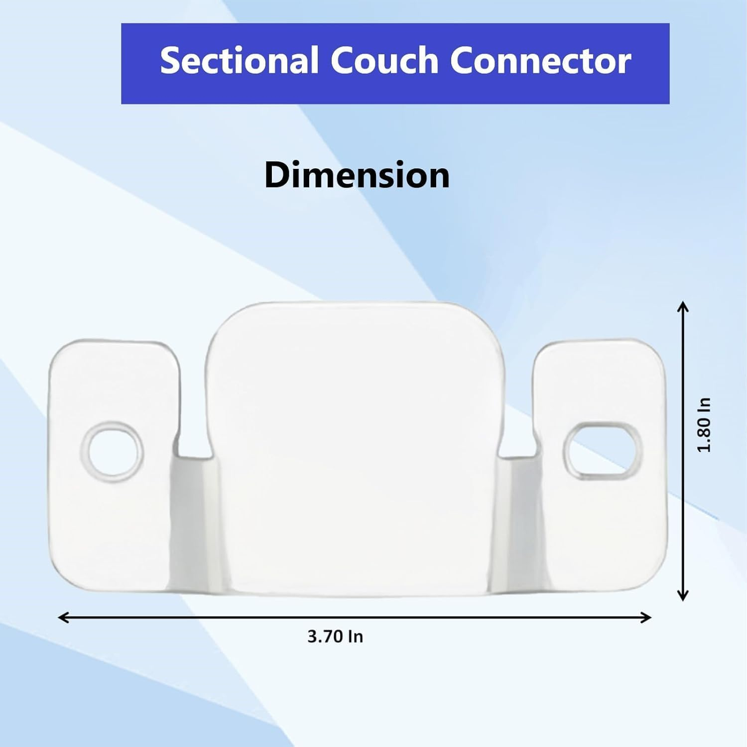Sectional Couch Connector, Sofa Interlocking Connector, 4 Pcs Pack, Couch Replacement Parts, Flush Mount Bracket