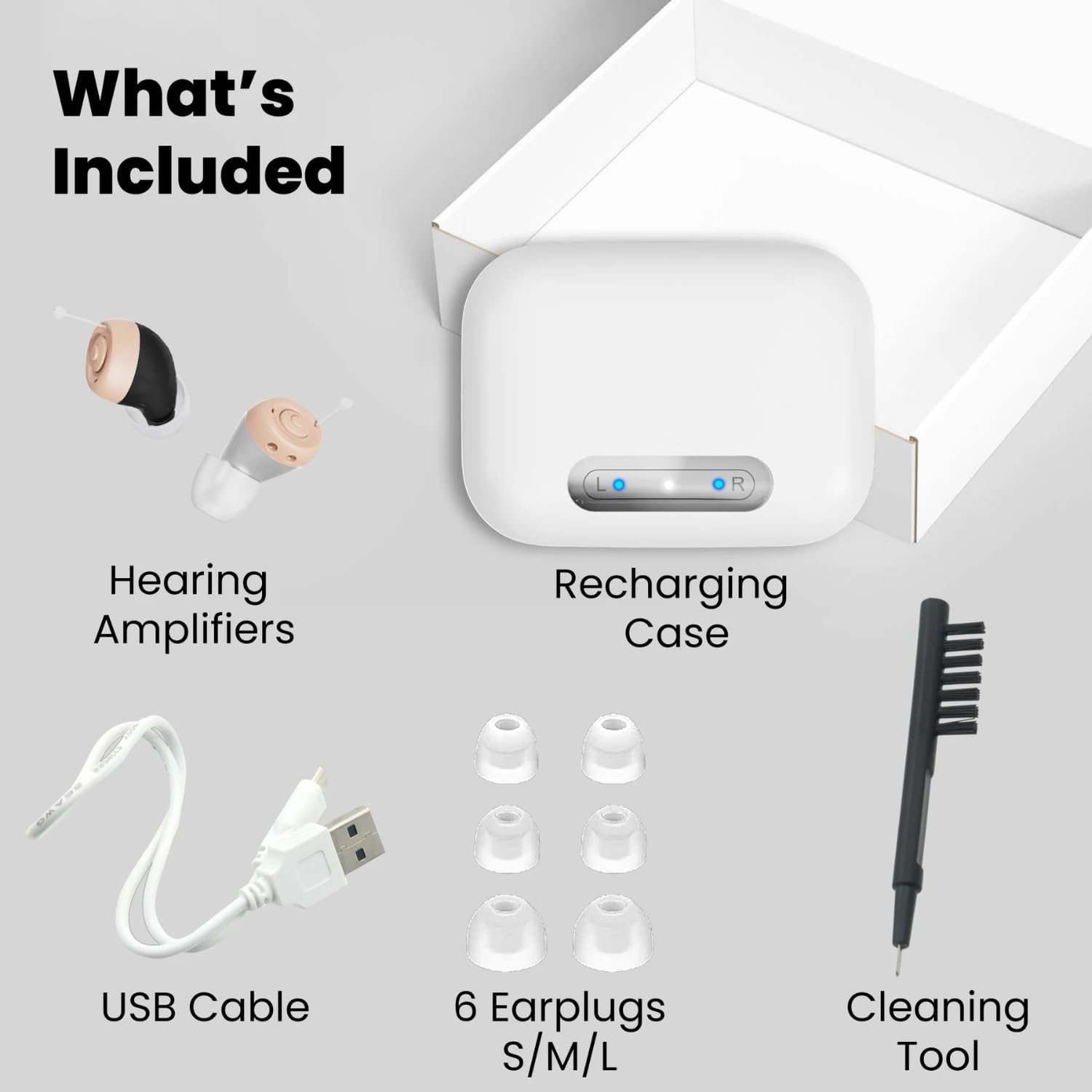 Kleva Range Hearclear Mini Rechargeable Hearing Sound Amplifier image number 6