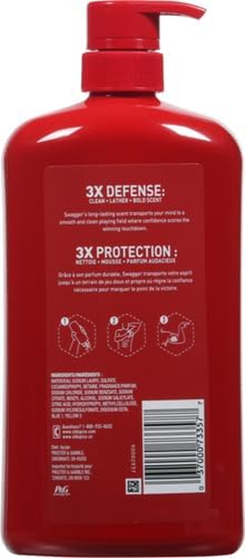 Old Spice Red Zone Swagger Scent Body Wash for Men, 890Ml image number 5