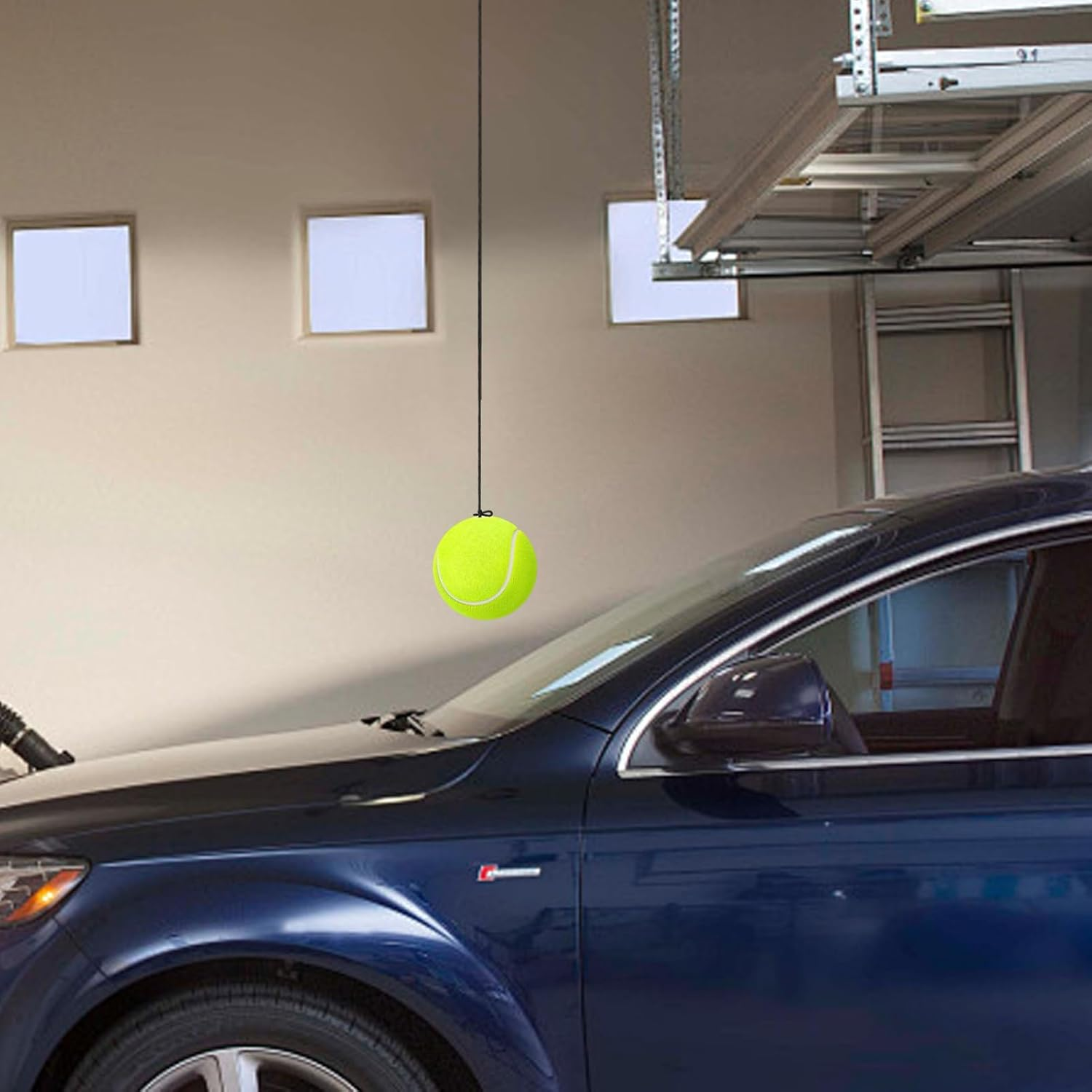 Garage Parking Aids for Car | 2-Piece Car Garage Parking Guide Tennis Ball Aid,Adjustable Vehicle Stop Indicator for Positioning Driver SUV RV Household Villa Residential Apartment image number 6