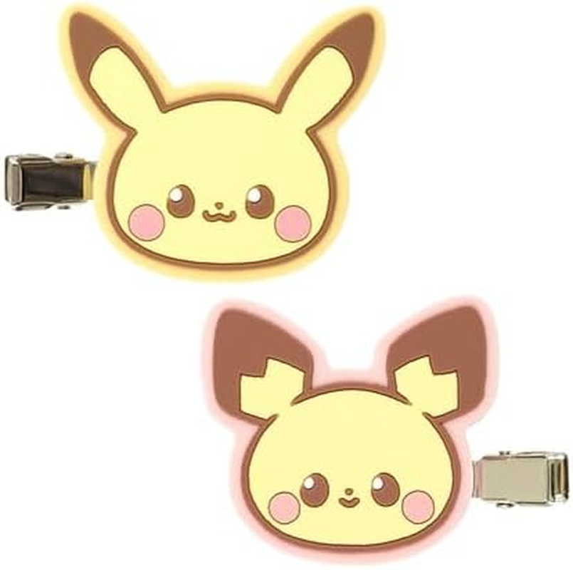 Poke Piece Rubber Hair Clip Pikachu & Pichu