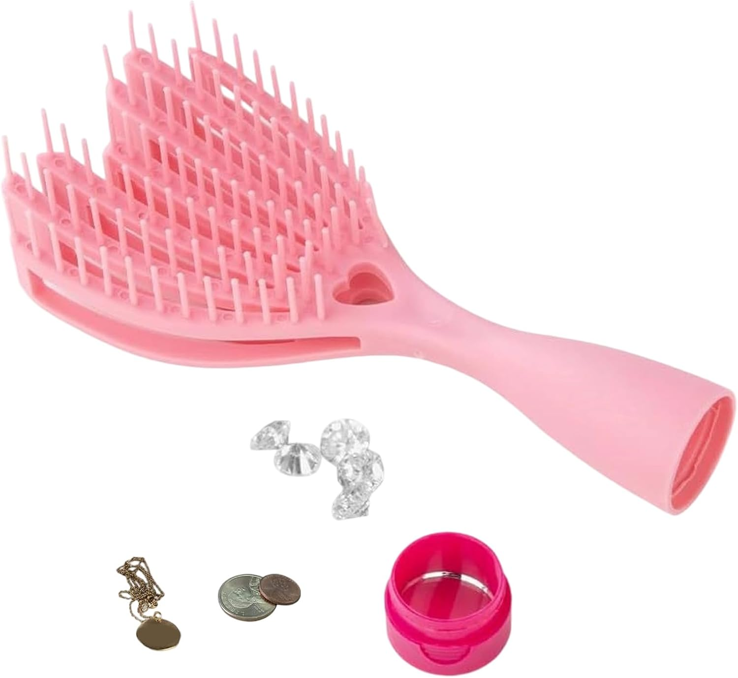 Comb Hair Brush Money Hider for Travel,Portable Hair Brush with Money Hider | Home Storage for Valuables Protection Security Car Garden Backyard Patio Daily image number 2
