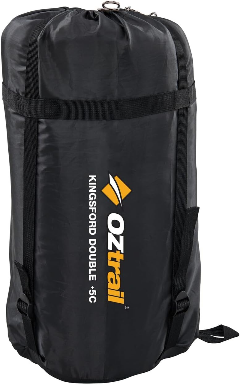 Oztrail Kingsford Double Sleeping Bag, Outdoor Camping, Double Occupancy, +5 Temperature Rating image number 1