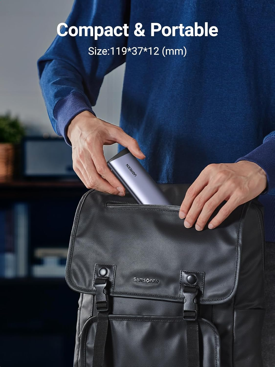 UGREEN M.2 Nvme Enclosure 10Gbps USB C 3.2 Gen 2 for M and M&B Key Aluminum Pcie Adapter Solid State Drive External Reader Support UASP & Trim in Size 2230/2242 /2260/2280 image number 4