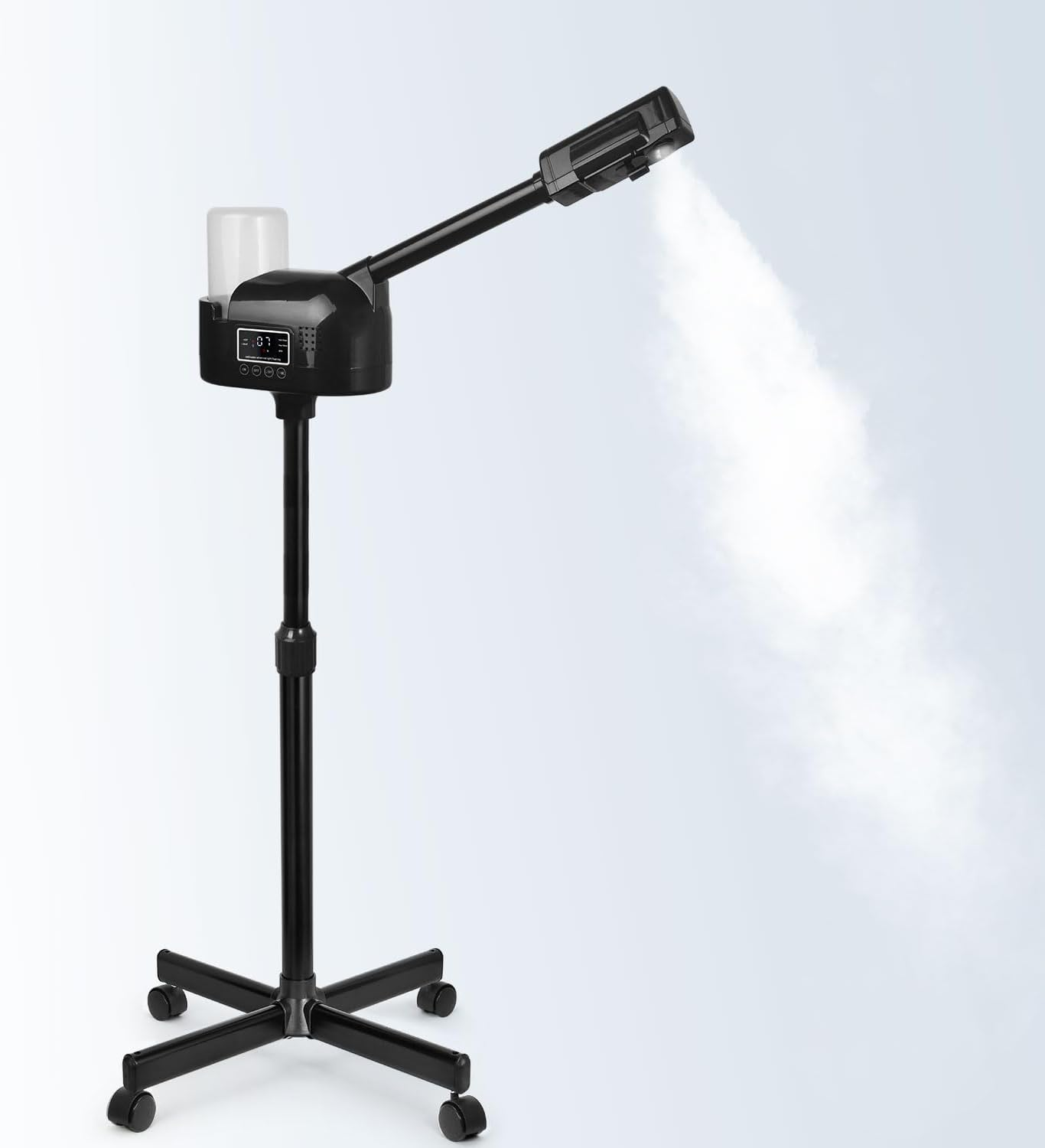 Professional Facial Steamer, Black Facial Steamer Upgrade PTC Heating, Esthetician Steamer Hot Mist Face Steamer for Salon Spa Beauty image number 3