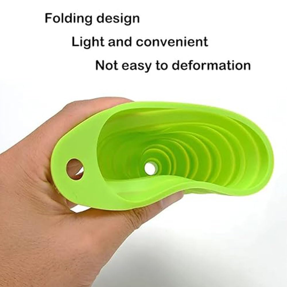 3Pcs Kitchen Funnel Set, Collapsible Funnel, Food Grade Silicone Funnel, Kitchen Gadgets Accessories Silicone Collapsible Funnels for Filling Bottles/Liquid/Powder Transfer