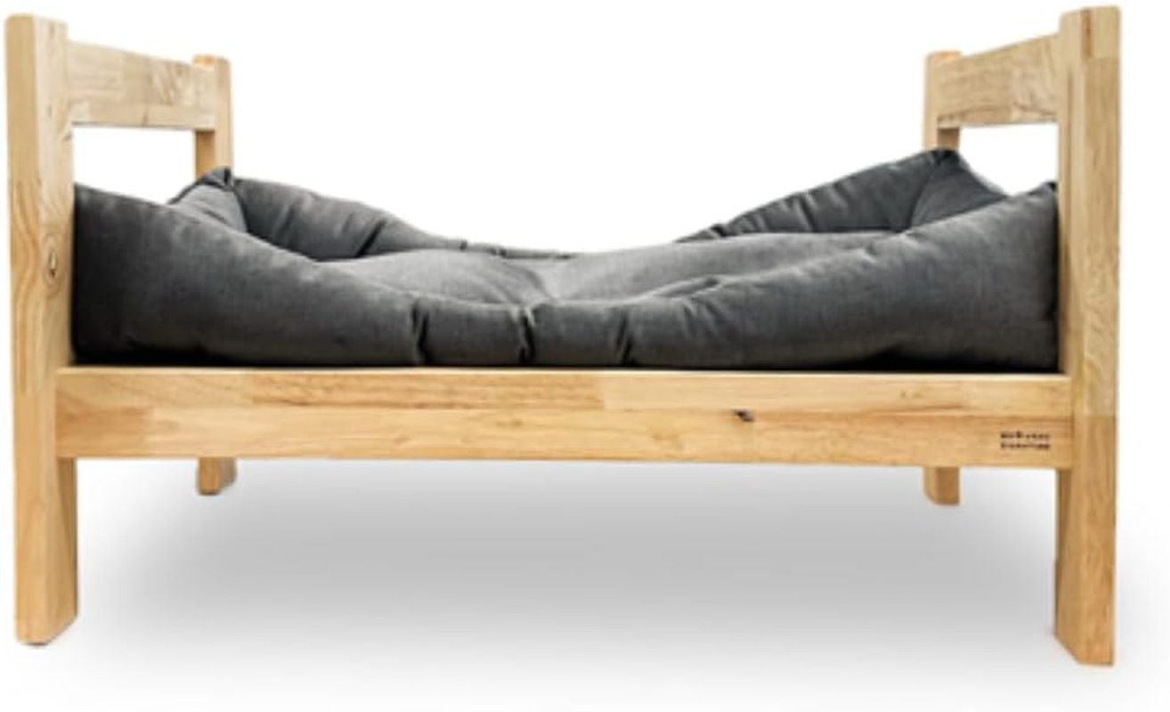 Natural Wood Cat Furniture Bed (Stackable) image number 1