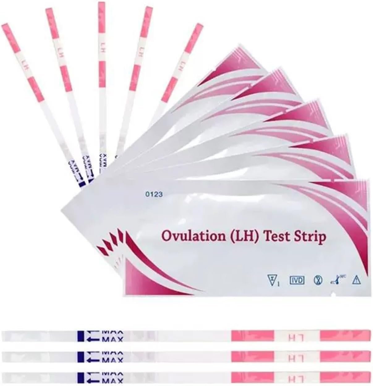 Ovulation Test Strips, 30 Count Ovulation Tracker​​ Predictor Kit for Women High Sensitivity Accurate Home Ovulation Test Strips with Fast Results image number 5