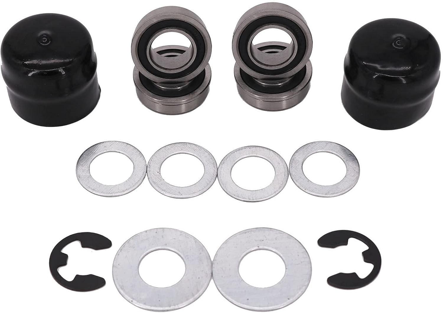 DVPARTS Front Wheel Bearing Bushing to Bearing Conversion Kit 532124959 124959 for Husqvarna, AYP, Poulan, Jonsered, Craftsman image number 3