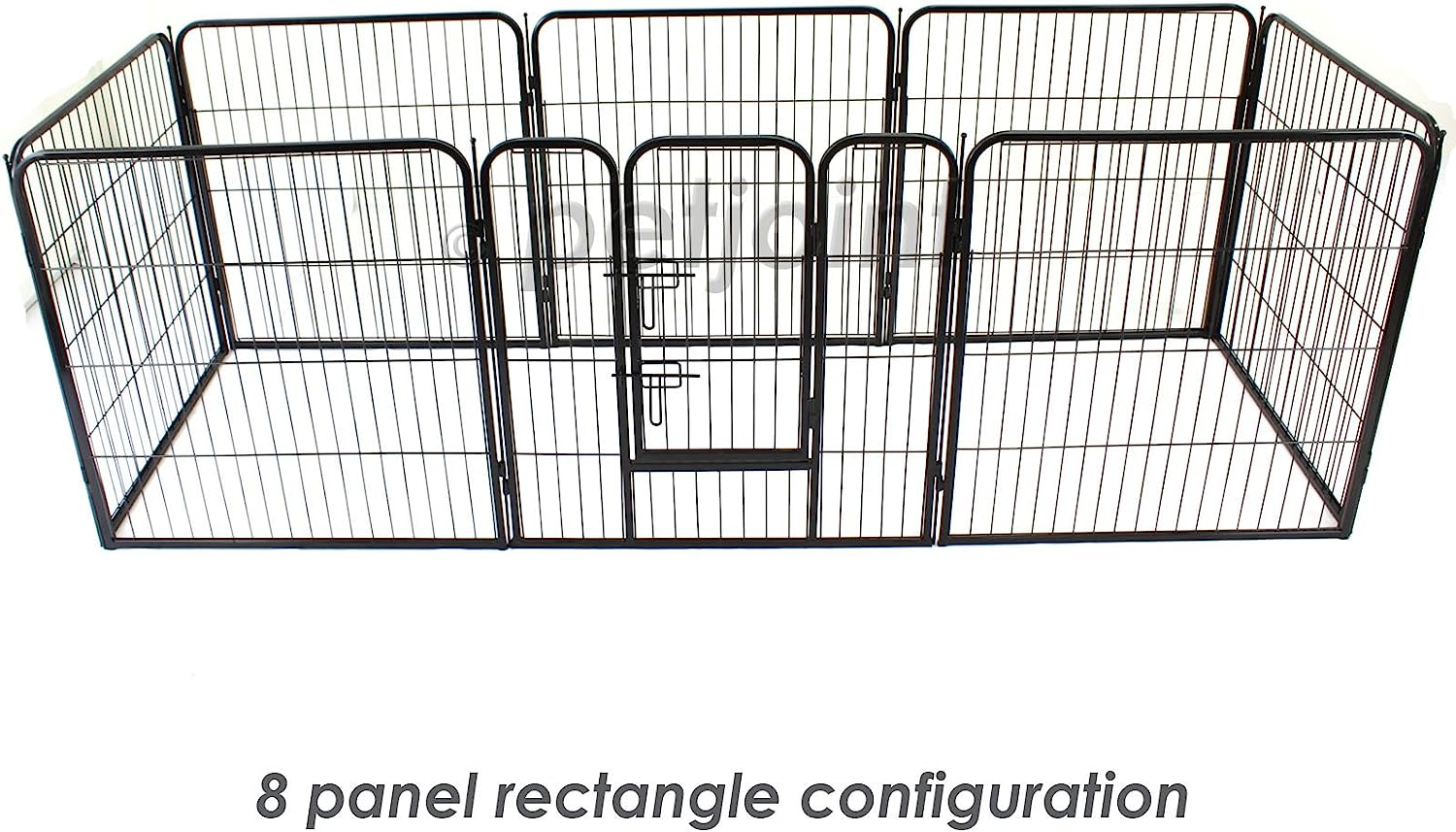 Heavy Duty Pet Dog Playpen Puppy Exercise Play Pen Fence Enclosure Gate 8 Panels Heavy-Duty Crate Cage (Large 100Cm) image number 2