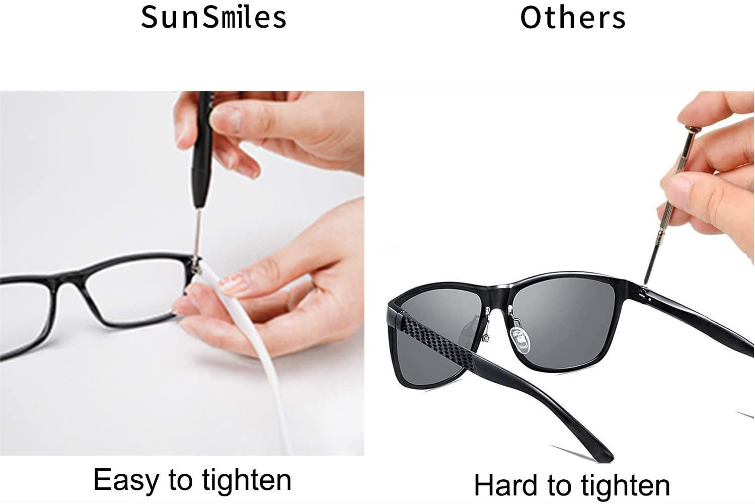 Eyeglass Repair Kit - anti Slip Nose Pads Glasses Set with Tiny Screws, Nuts, Tweezers, 2 Kinds Universal Screwdrivers, Precision Tool for Repairing Eye Glass, Sunglass, Jewelry, Watch image number 2