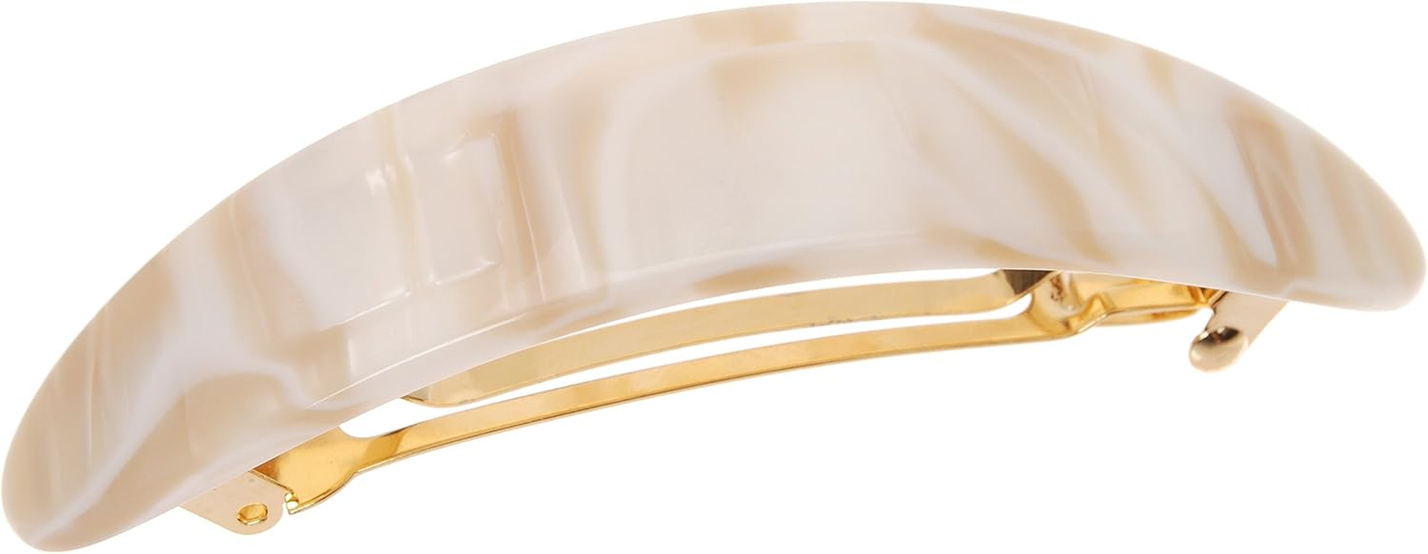 France Luxe Oval Volume Barrette - Ivory Tokyo